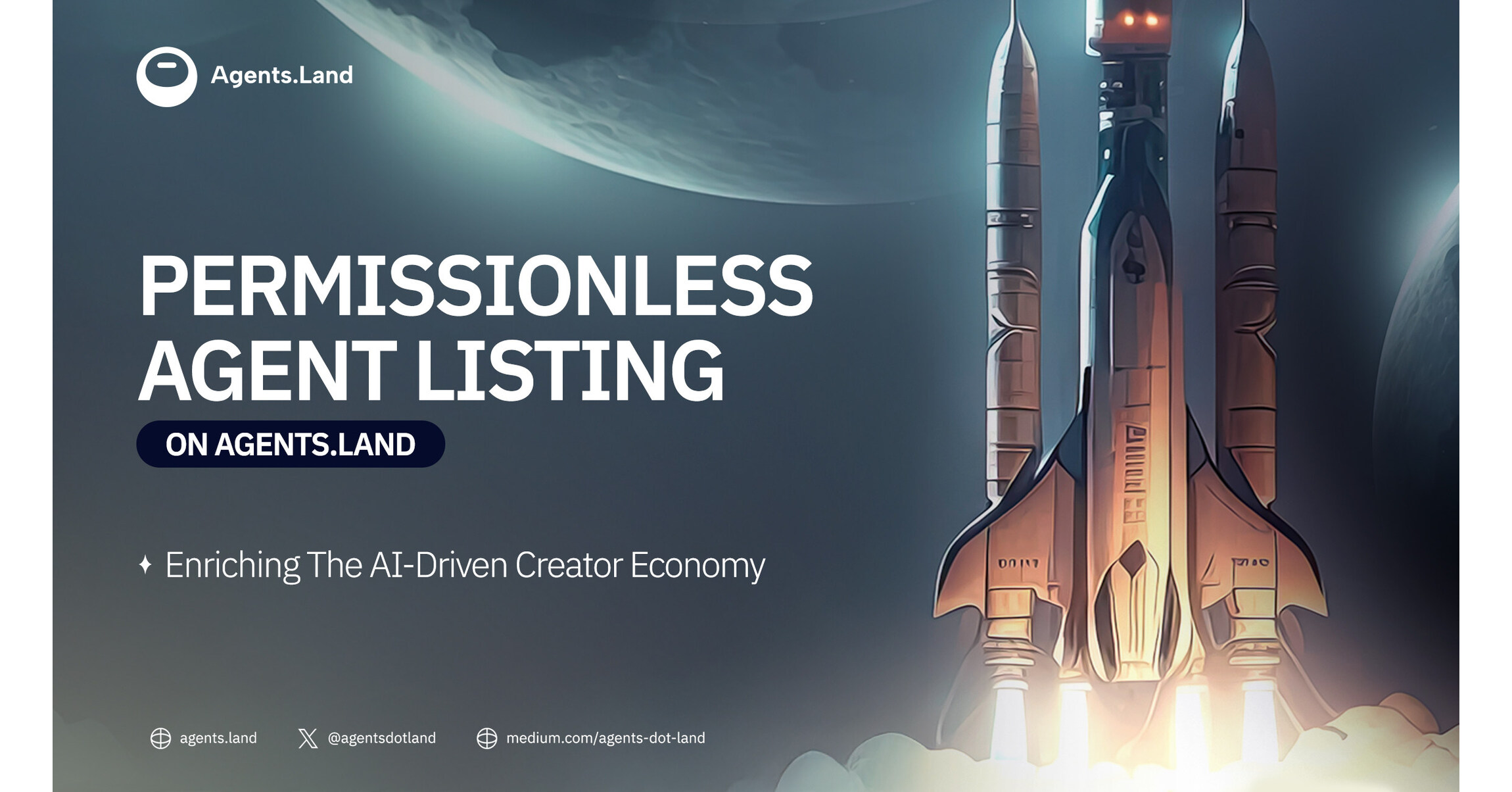 "Permissionless Agent" Terdaftar di Agents.Land: Mendukung "Creator Economy" yang Berbasiskan AI