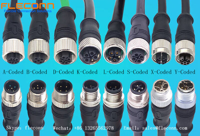 M12 Connector Introduction, Coding Types VS Applications