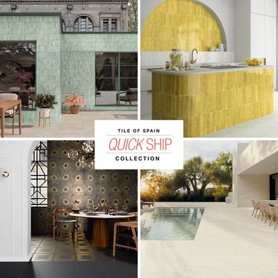 Tile of Spain USA Launches 13th Annual Quick <em>Ship</em> Collection with Over 115 Ceramic Styles