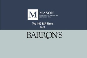 Mason Investment Advisory Services Recognized for Sixth Consecutive Year on Barron's "Top 100 RIA Firms"