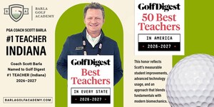Coach Scott Barla Named Golf Digest's No. 1 Teacher in Indiana (2026-2027)