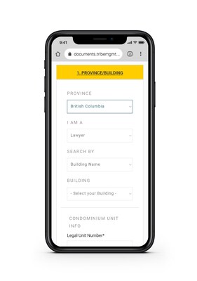 Tribe Management National Conveyancing Document Centre for Strata and Condo Documents (CNW Group/Tribe Property Technologies Inc.)