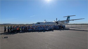 Lancement de l'événement annuel "Haul for Hope" de WestJet et Hope Air à Calgary, avec une participation record