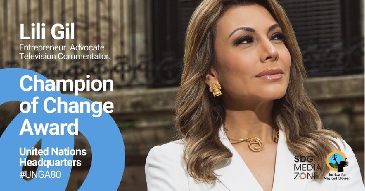 Entrepreneur Liliana Lili Gil Receives Champion of Change Award at the United Nations