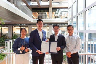 From left to right: Lisa Liu (Regional Director, Glodon Singapore), Luke Wu (Managing Director, The GEAR), Wataru Matsumoto (Vice President, Glodon Company Limited), and Dr. Chae Soungho (Chief Research Engineer, KaTRIS, Kajima Corporation) | Photo credit: The GEAR by Kajima