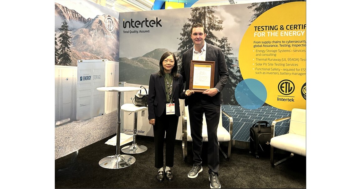 Intertek awards Europe and North America standard certificates for Novele energy storage product