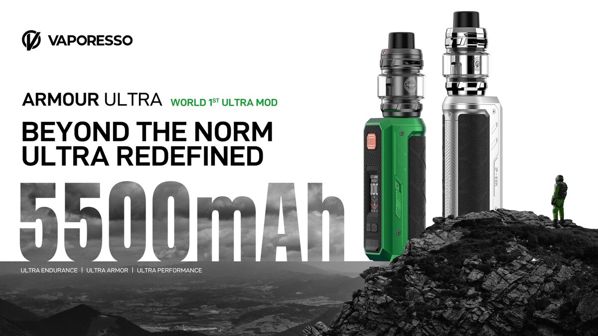 VAPORESSO Unveils ARMOUR ULTRA to Break Through the Boundaries of Box Mod  with Next-Level Power