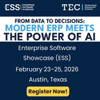 Join TEC at the 2026 Enterprise Software Showcase, Feb 23–25 in Austin, TX, to explore how modern ERP and AI turn data into smarter business decisions.