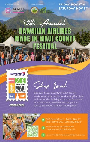 Exclusive Opportunities for Global Buyers at the 12th Annual Hawaiian Airlines Made in Maui County Festival