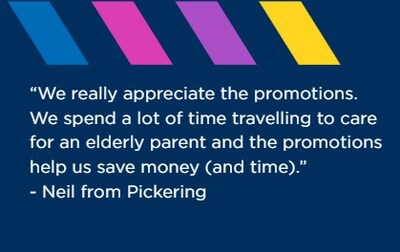 Testimonial from a customer who was enrolled in a 407 ETR driving offer. (CNW Group/407 ETR Concession Company Limited)