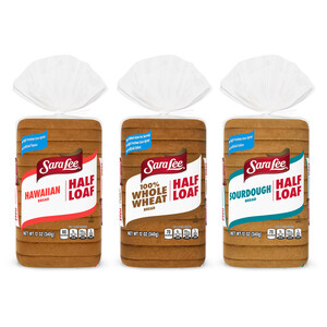 Sara Lee® Bread Expands Half Loaf Line with Three New Flavors - 100% Whole Wheat, Sourdough and Hawaiian