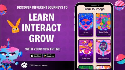 Glo app presented by It Gets Better Canada (CNW Group/It Gets Better Canada)