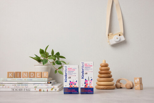 KinderMed Kids' & Infants' Pain & Fever, KinderFarms' new over-the-counter (OTC) pain and fever medicine for infants and children, made with a proven active ingredient but without dyes, artificial flavors, or artificial sweeteners. KinderMed Kids' & Infants' Pain & Fever, KinderFarms' new over-the-counter (OTC) pain and fever medicine for infants and children, made with a proven active ingredient but without dyes, artificial flavors, or artificial sweeteners.