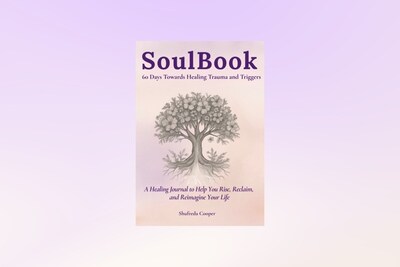 SoulBook: A 60-Day Trauma-Informed Journal by Shufreda Cooper, available now on Amazon.