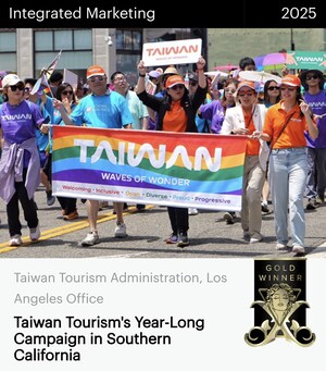 Taiwan Tourism Administration's 2025 Southern California Tourism Promotion Campaign Integrates U.S. Pop Culture to Promote Taiwan, Wins MUSE Creative Gold Award