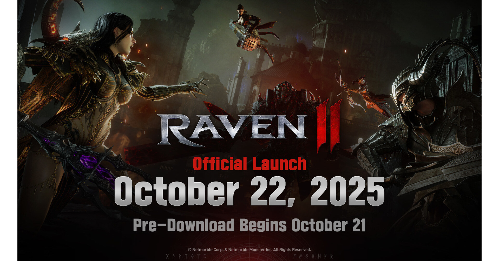 MMORPG "DARK FANTASY" DARI NETMARBLE, "RAVEN2", SEGERA DILUNCURKAN SECARA GLOBAL PADA 22 OKTOBER