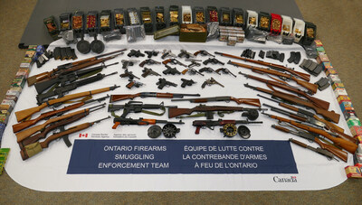 Une enquête menée par l'ASFC à Windsor mène à des accusations et à la saisie de 48 armes à feu, 30 dispositifs de conversion et 17 000 cartouches