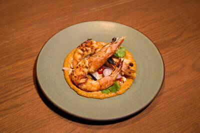 Prawn Satay from Chef Max Wittawat of Bangkok Supper Club for Mill's Make Food Not Waste Restaurant Week.
