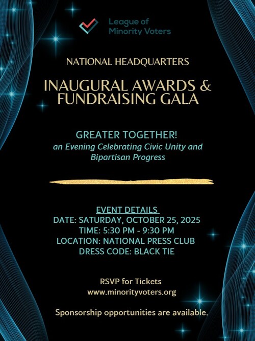 League of Minority Voters hosts inaugural gala, launches “Greater Together” movement