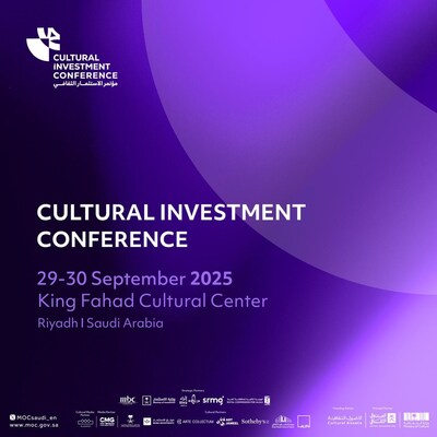 Bringing together more than 100 experts and 1,500 participants, the Cultural Investment Conference will chart new pathways for culture as a driver of sustainable growth. (PRNewsfoto/Cultural Investment Conference)