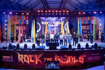 말레이시아에서 유엔 Rock the Goals 행사 개최