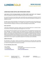 Lundin Gold Share Capital and Voting Rights (CNW Group/Lundin Gold Inc.)