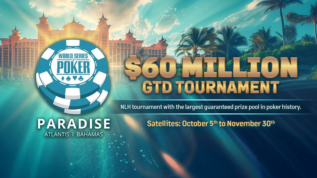 ACR Poker to Award 72 WSOP Paradise Packages for Record-Breaking $60  Million Guaranteed Super Main Event