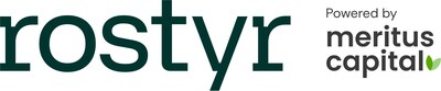 Logo: Rostyr, Powered by Meritus Capital