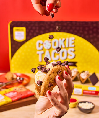 The perfect dessert for holiday celebrations or game day watch parties, customizable Cookie Tacos are sure to be the star of your next gathering. CREDIT: NESTLÉ® TOLL HOUSE®