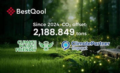 Since 2024, BestQool has offset more than 2,188 metric tons of CO₂, transforming its philosophy of natural healing into tangible climate action.