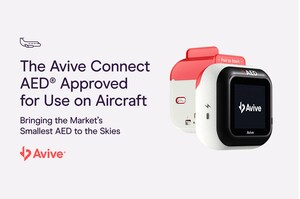 The Avive Connect AED® Approved for Use on Aircraft, Bringing the Market's Smallest AED to the Skies