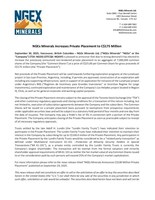 NGEx Minerals Increases Private Placement to C$175 Million (CNW Group/NGEx Minerals Ltd.)