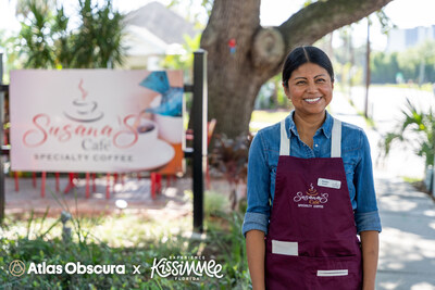 Owner Susana Martinez welcomes guests at Susana’s Café in Downtown Kissimmee.