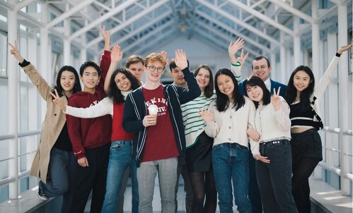 Peking University Guanghua School of Management’s “Future Leaders” Program students on campus during their two-year China study.