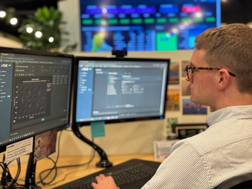 A QuesTek materials design engineer uses ICMD® at the company's Evanston, Ill., office.