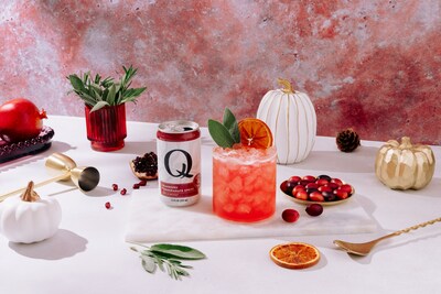 Q MIXERS Cran Pom Zinger featuring Q CRANBERRY POMEGRANATE SPRITZ