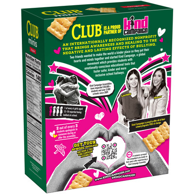 Each Limited Edition Club Minis x Kind Campaign Box features information about the Kind Campaign, alongside a QR code for educators, parents, and community members to book an assembly.