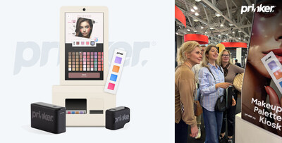 Hands-on beauty innovation: Prinker's kiosk lets consumers mix, match, and print their own unique makeup palettes.