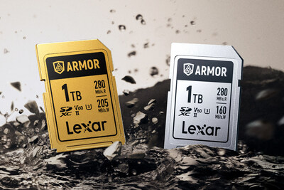Lexar Introduces 1TB Capacities of its ARMOR GOLD SDXC Card and ARMOR SILVER PRO SDXC Card.