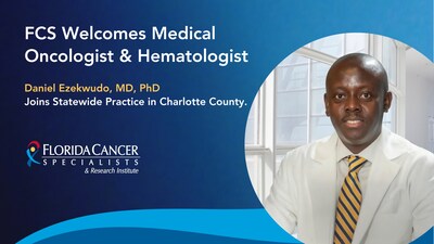 FCS welcomes board-certified hematologist and medical oncologist Daniel Ezekwudo, MD, PhD to our North Port Cancer Center and Port Charlotte clinic.