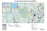 Fermeture temporaire d'un pont dans la MRC d'Antoine-Labelle