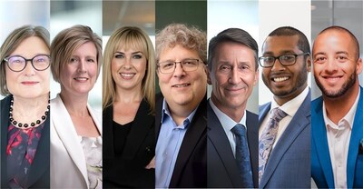 From left to right: Debbie Ammeter, Carolyn Fallis, Julie Seberras, Martin Dupras, David Wild, Aravind Sithamparapillai, Desmond Nwaerondu (CNW Group/FP Canada)