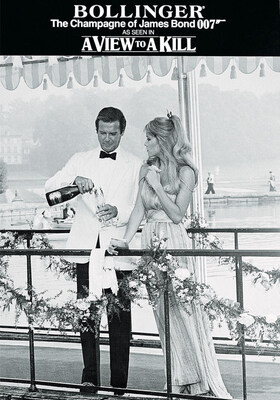 2025 also marks the 40th anniversary of the James Bond film A View To A Kill, adding another chapter to the shared history of the two iconic names. Champagne Bollinger makes a signature appearance in the movie. The Champagne Bollinger flows at the party at Zorin's French estate as part of the high-society atmosphere and James Bond and Stacey Sutton enjoy a bottle of Champagne Bollinger, as seen in a movie poster. Bond (ROGER MOORE) pours a glass of Champagne Bollinger for Stacey Sutton (TANYA ROBERTS) at Zorin's French estate. JAMES BOND,and related James Bond copyrights and/or trademarks authorized for use by Metro-Goldwyn-Mayer Studios Inc., exclusive licensee of London Operations LLC. © 2025 Metro-Goldwyn-Mayer Studios Inc. All Rights Reserved.
