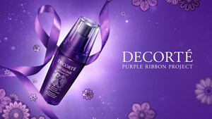 DECORTÉ Kicks Off Its Purple Ribbon Campaign With Donation To Win (Women In Need) For Domestic Violence Awareness Month In October