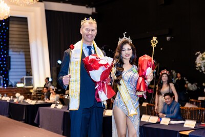 Dieter Bruhn and Tan "Grace" Le wear crowns after being named Miss & Mister Mighty Entrepreneur International 2025 in Seoul on Sept. 24, 2025. Dieter Bruhn and Tan "Grace" Le wear crowns after being named Miss & Mister Mighty Entrepreneur International 2025 in Seoul on Sept. 24, 2025.