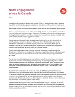 Engagement envers le Canada. (Groupe CNW/Postes Canada)