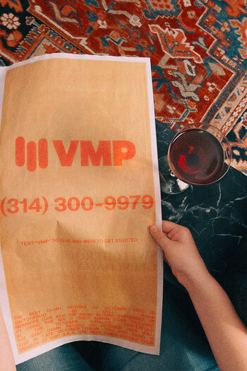 Vinyl Me, Please (VMP) announces a new printed mail-order catalog and a new customer phone line 314-300-9979