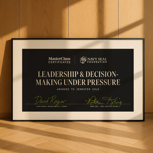 MasterClass Launches First Certificates Course: Leadership and Decision-Making Under Pressure With the Navy SEAL Foundation