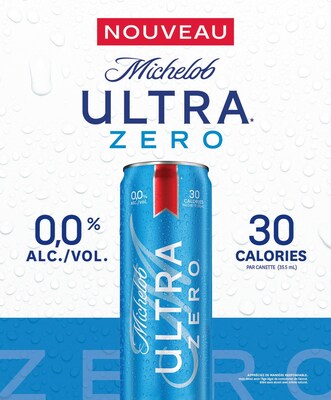 LA BIÈRE MICHELOB ULTRA ZERO FAIT SON ENTRÉE AU CANADA