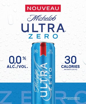 LA BIÈRE MICHELOB ULTRA ZERO FAIT SON ENTRÉE AU CANADA
